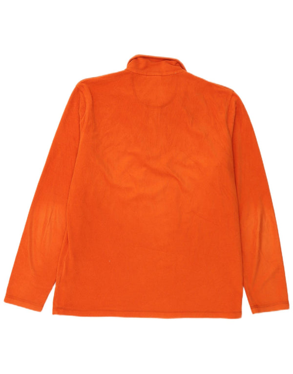 Diadora Mens Zip Neck Fleece Jumper XL Orange