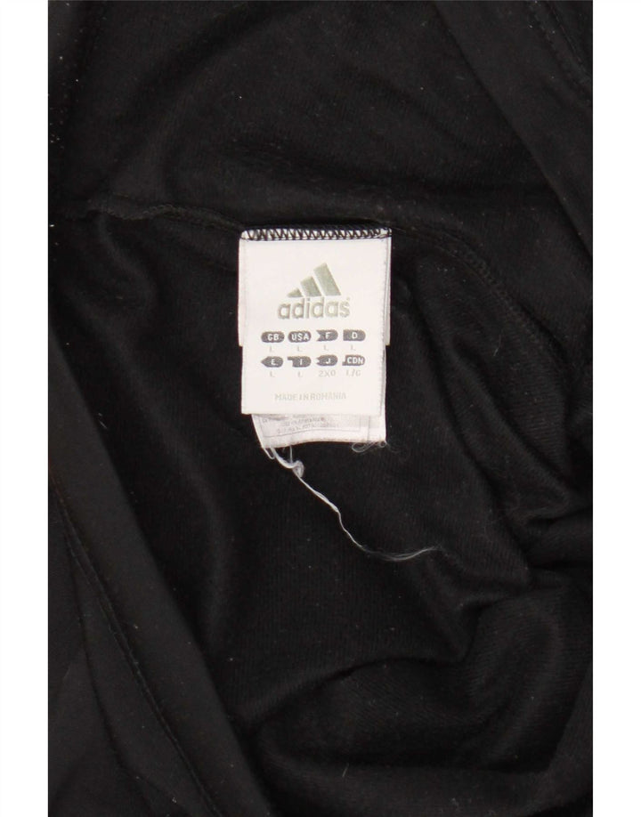 Женские спортивные брюки Adidas UK 16, большой черный полиэстер