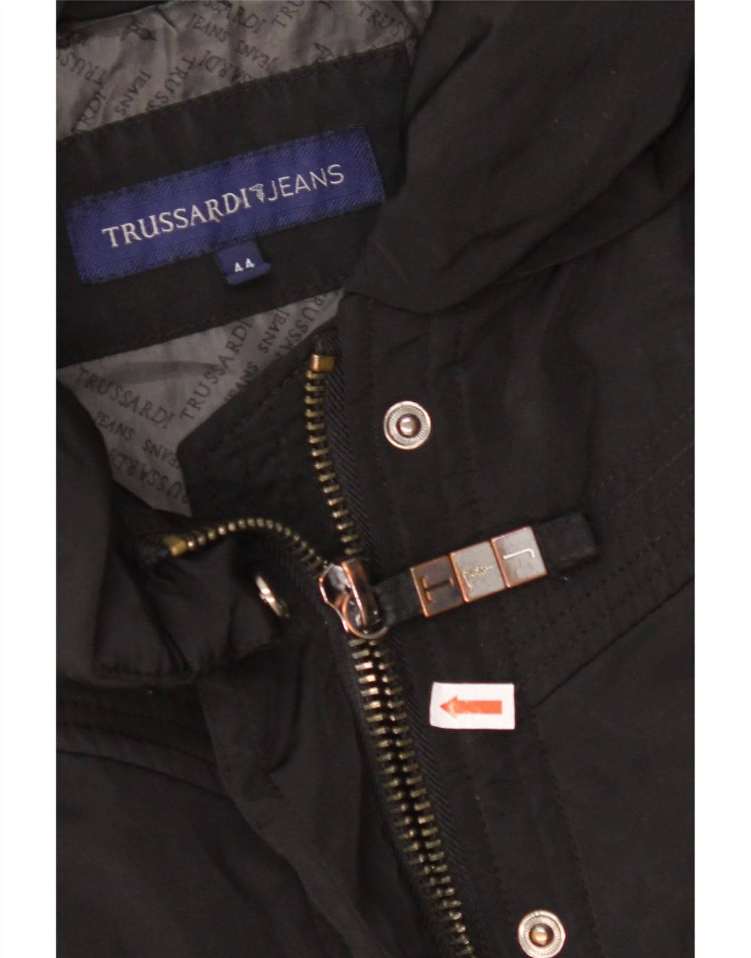TRUSSARDI JEANS Женская ветровка IT 44 Средний Черный Полиэстер