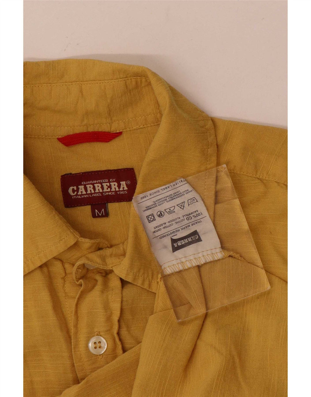 Мужская рубашка Carrera из хлопка среднего желтого цвета