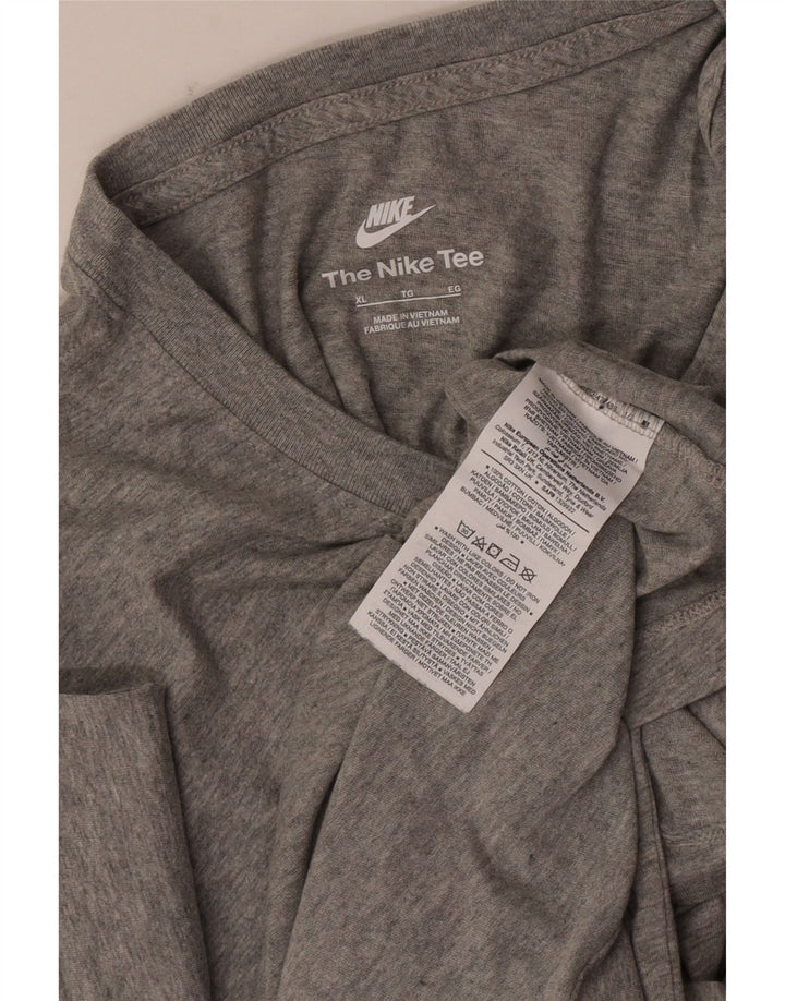 Мужская футболка Nike Top XL, серый хлопок с крапинками