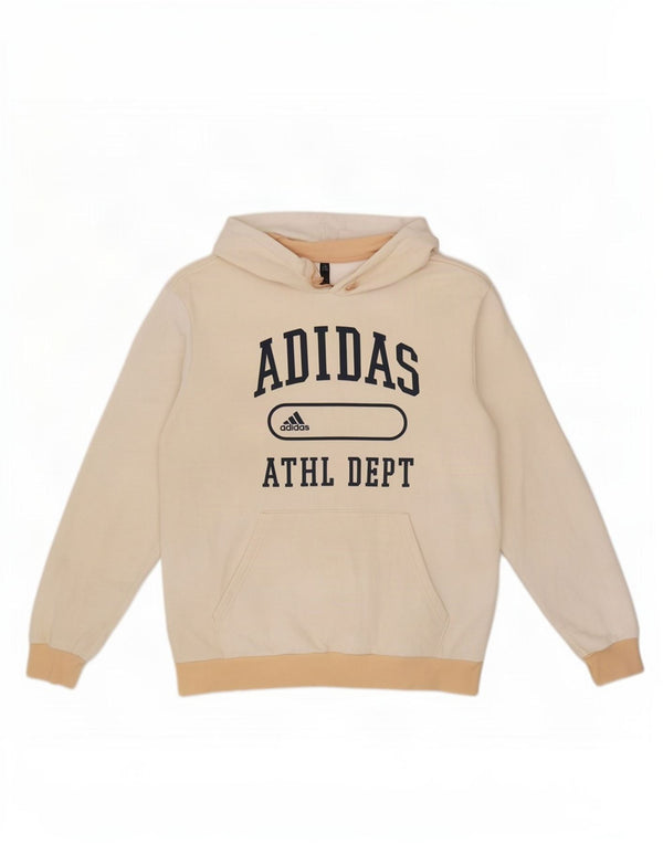 Adidas Мужской джемпер с капюшоном с рисунком, большой белый, хлопок с цветными блоками