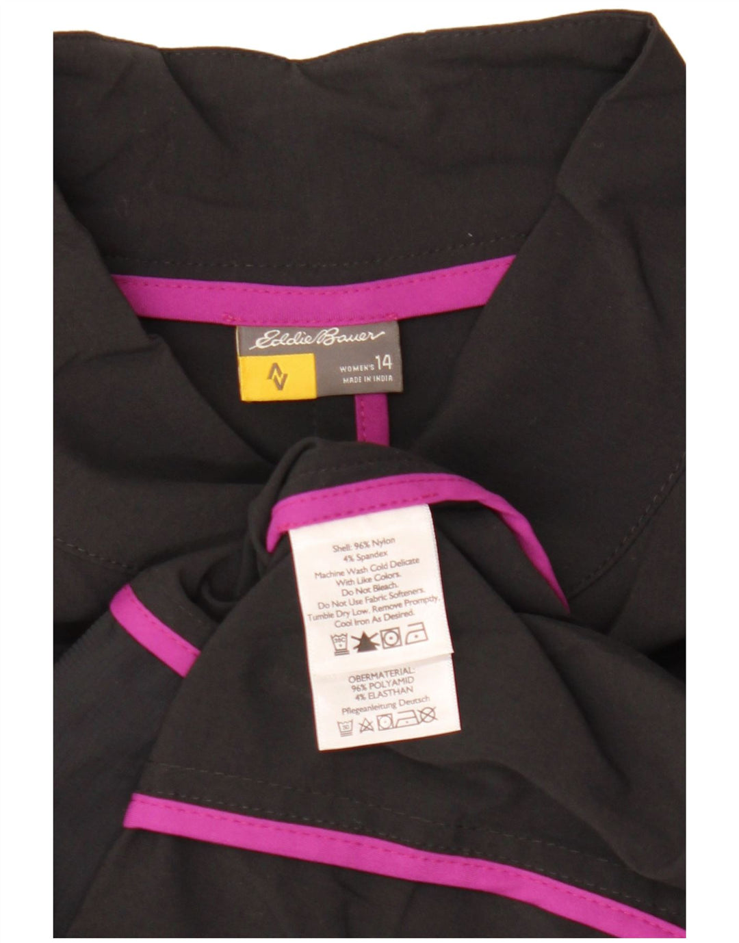 Женская куртка Eddie Bauer, США 14 XL, черный нейлон