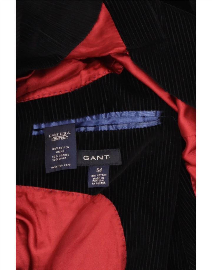 Мужской вельветовый пиджак GANT с 3 пуговицами EU 54 2XL, черный хлопок