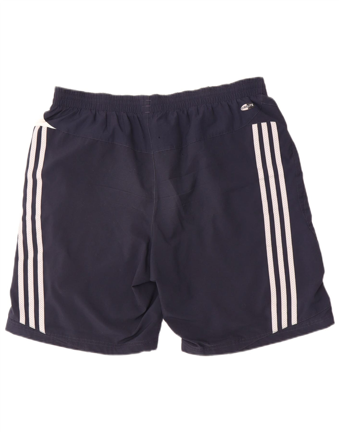 Мужские спортивные шорты Adidas Climalite, большие темно-синие, полиэстер с цветными блоками