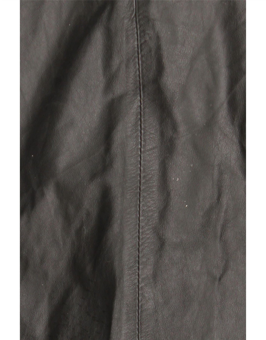 Винтажное женское кожаное пальто с капюшоном IT 44 Medium Black Leather