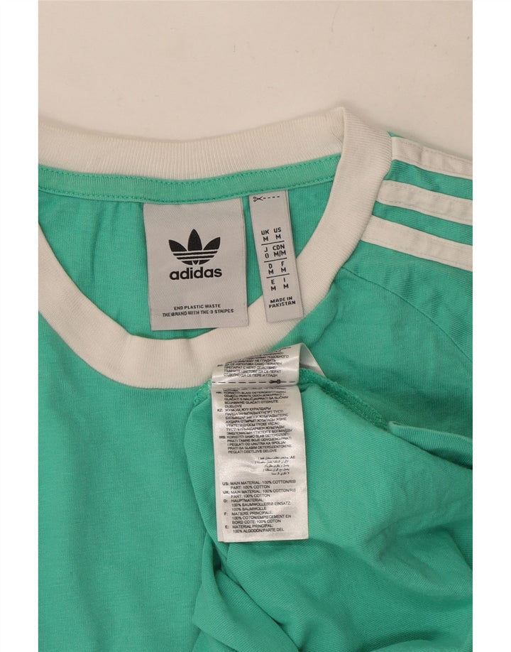 Мужская футболка Adidas Top Medium Бирюзовый Хлопок
