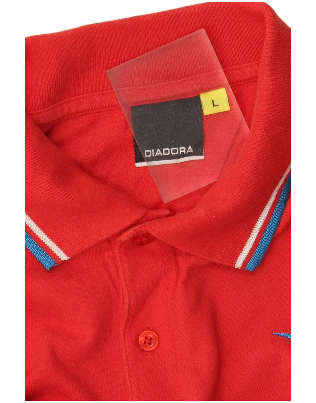 Мужская рубашка поло с длинным рукавом Diadora, большая красная