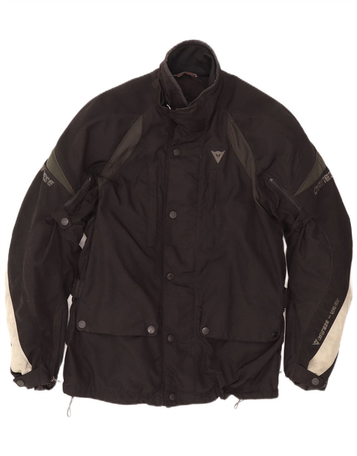 Мужская гоночная куртка Dainese Gore-Tex с графическим рисунком EU 52, большая черная с цветными блоками