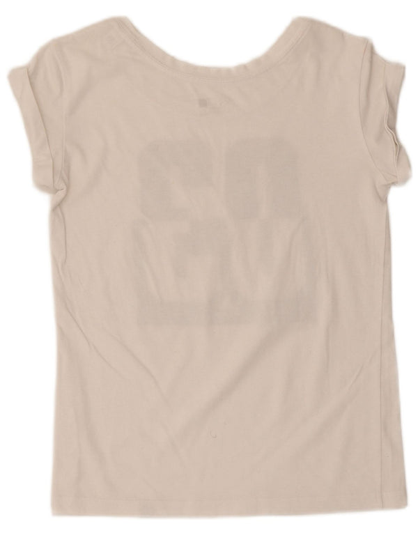 Женская футболка Adidas Climalite с рисунком Top UK 4/6 XS Белая