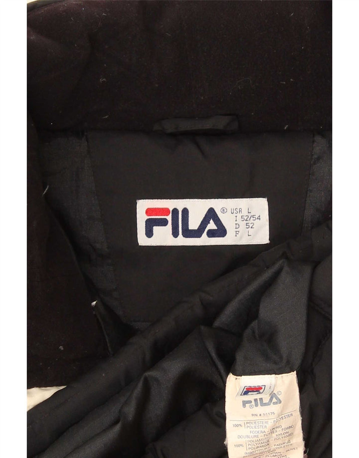 Мужской утепленный жилет Fila UK 40, большой черный полиэстер