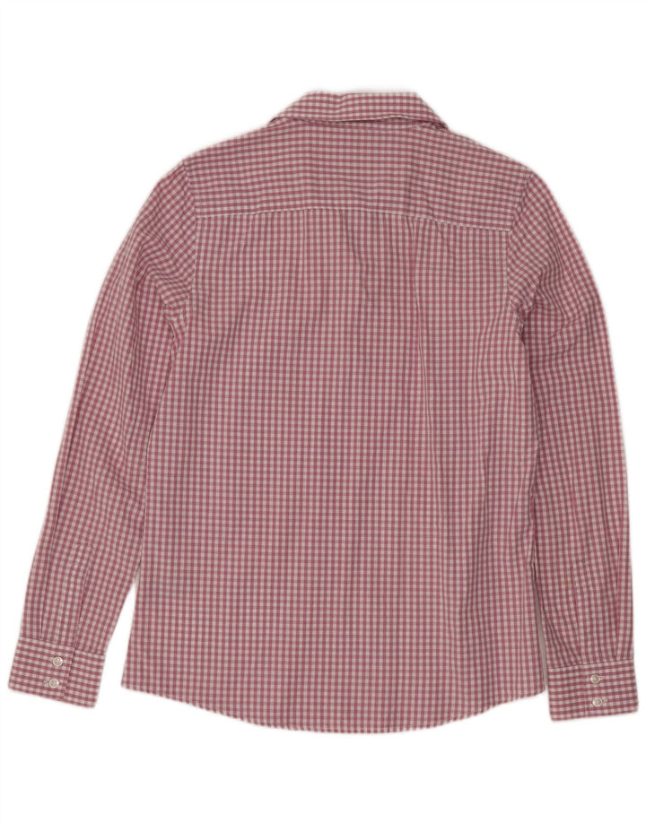 Crew Clothing Женский пуловер классического кроя, Великобритания, 10 шт., маленький фиолетовый в клетку