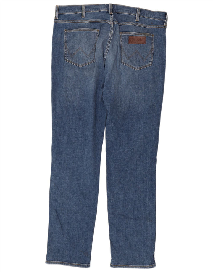 Мужские прямые джинсы Wrangler Greensboro W36 L34, синие, хлопок