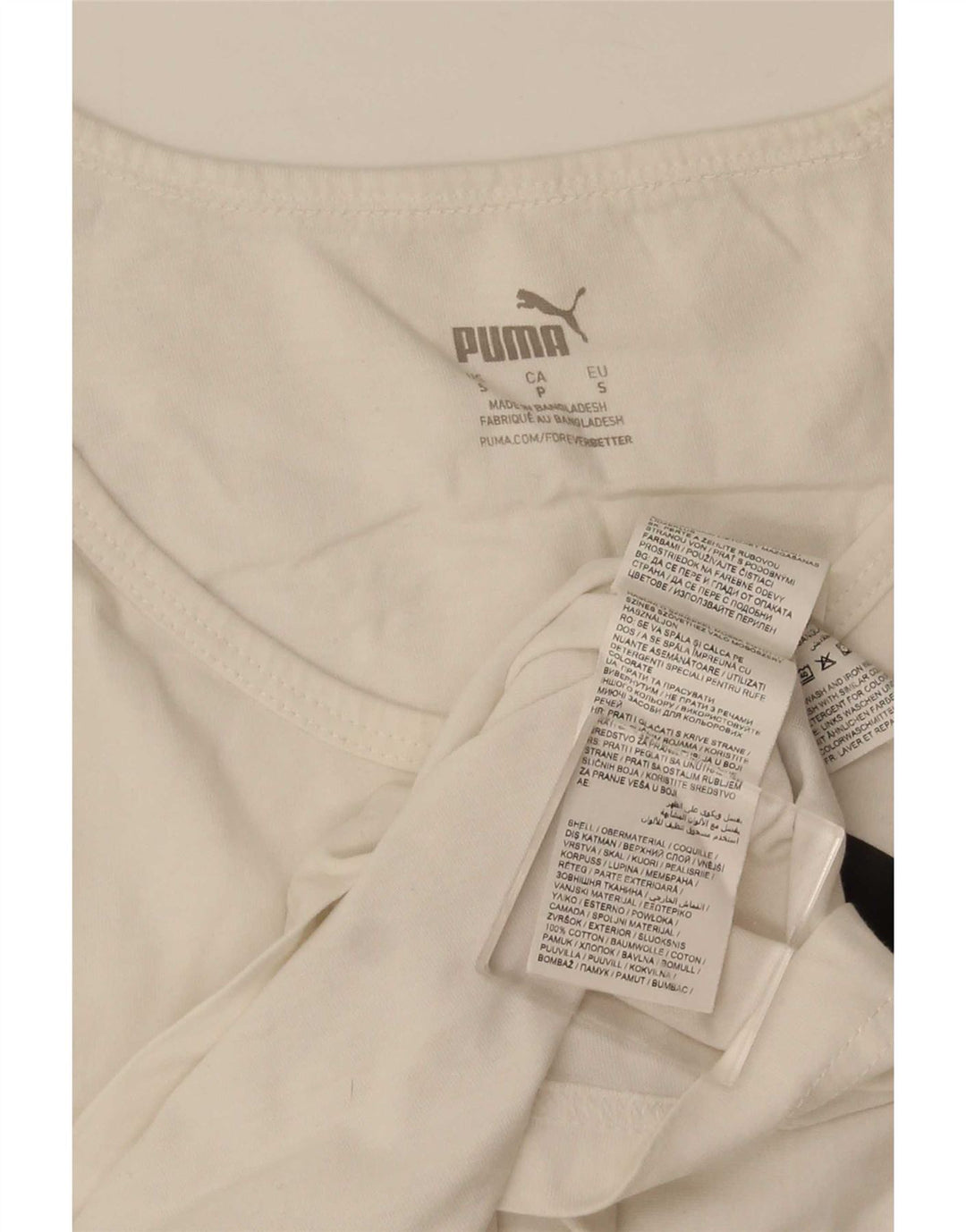 Мужской жилет с рисунком Puma, маленький белый хлопок