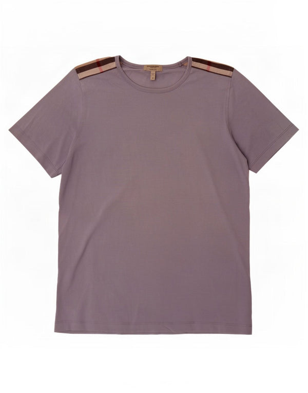 Мужская футболка Burberry Slim Fit, маленький синий цвет, хлопок