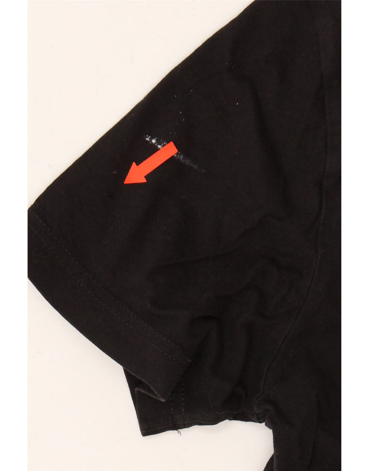 CHAMPION Mens Graphic T-Shirt Top Small Black Cotton Vintage Champion and Second-Hand Champion from Messina Hembry 