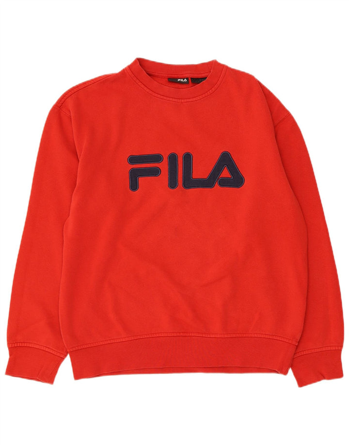 Fila Мужской свитшот с рисунком, маленький красный хлопковый джемпер