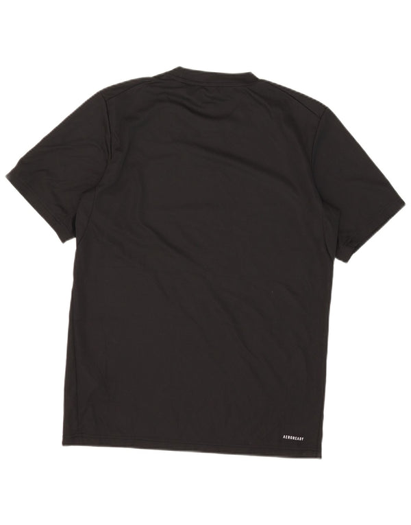 Мужская футболка Adidas Aeroready, маленький черный полиэстер