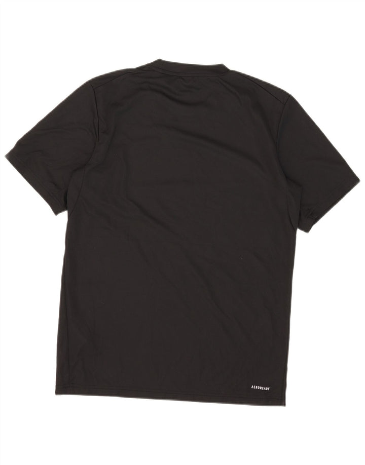 Мужская футболка Adidas Aeroready, маленький черный полиэстер
