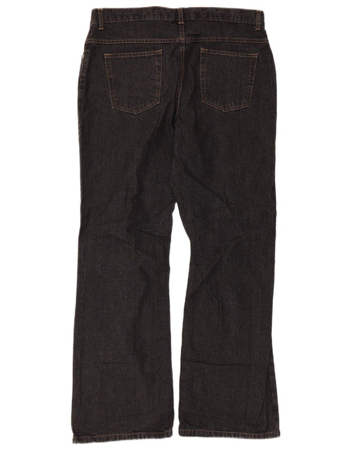 Женские джинсы Bootcut Marks & Spencer UK 16, большие W34 L30, черные, хлопковые