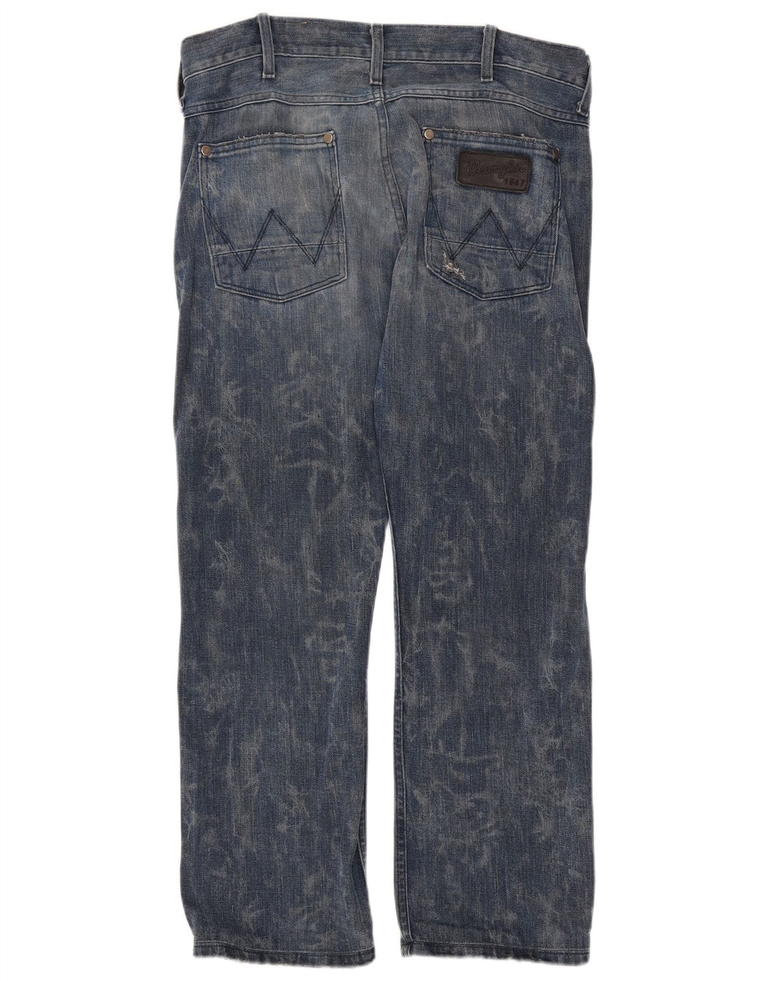 WRANGLER Mens Ace Straight Jeans W33 L28 Blue Cotton
