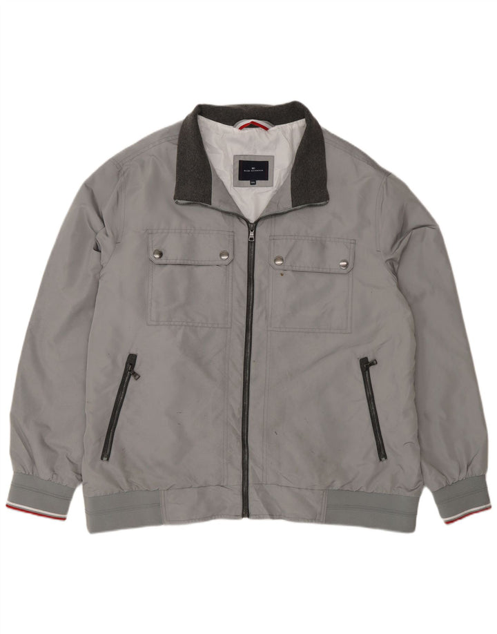 Мужская куртка-бомбер Marks & Spencer Blue Harbour 3XL, серый полиэстер