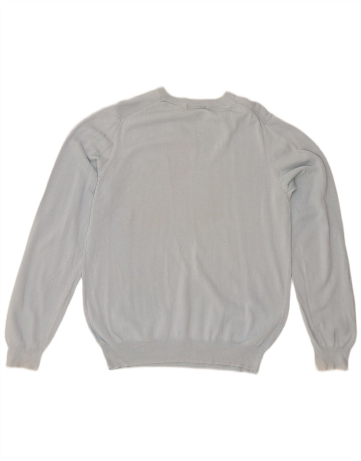 Мужской клубный джемпер с v-образным вырезом LYLE & SCOTT, маленький синий