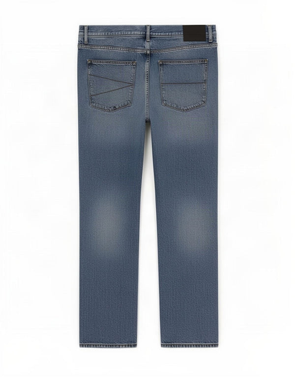 Мужские прямые джинсы Marks & Spencer W42 L29 синие, хлопок