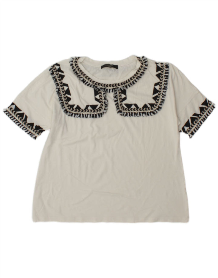 Женская футболка Max Mara Top UK 12 Medium White