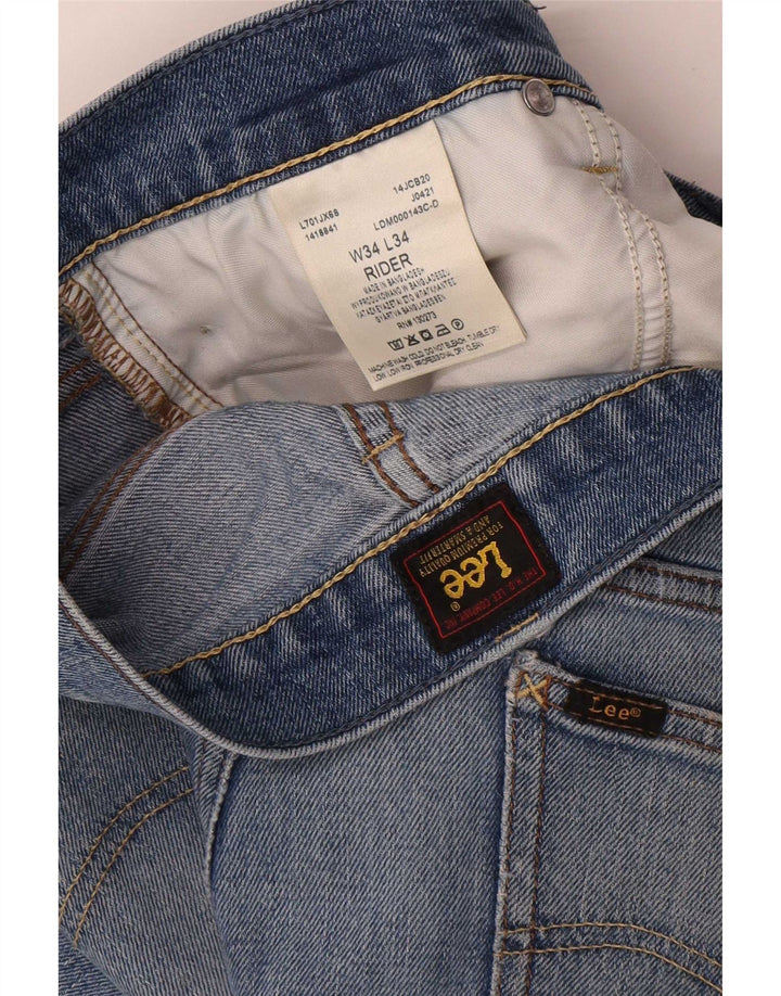 Мужские джинсы Lee Rider Slim W34 L34, синий хлопок