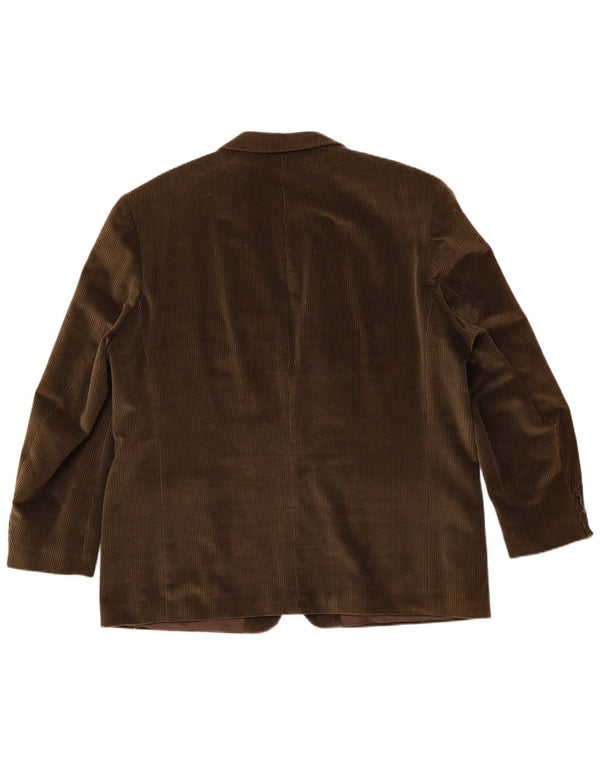 Мужской вельветовый пиджак Canda с 3 пуговицами, Великобритания 58, 4XL, зеленый хлопок