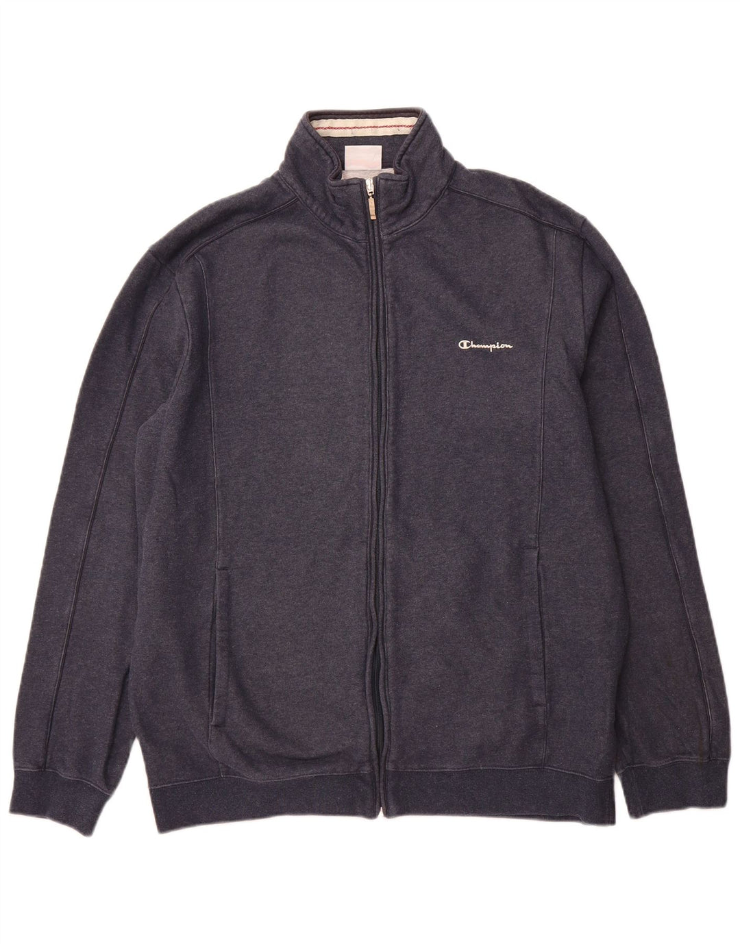 CHAMPION Mens Tracksuit Top Jacket 2XL Navy Blue Cotton