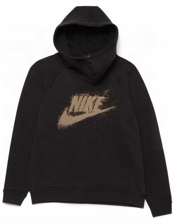 Женский джемпер с капюшоном Nike UK 14, средний черный, хлопок