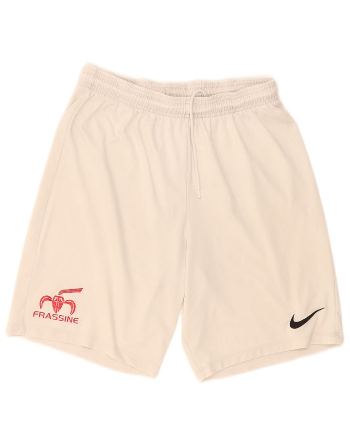 Мужские спортивные шорты Nike Dri Fit, большие белые, полиэстер