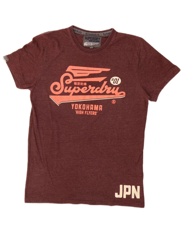 Мужская футболка с рисунком Superdry Top XL Бордовый хлопок