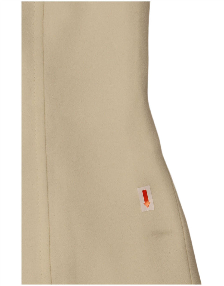 Женское платье-футляр без рукавов Marella UK 8, маленькое белое из полиэстера