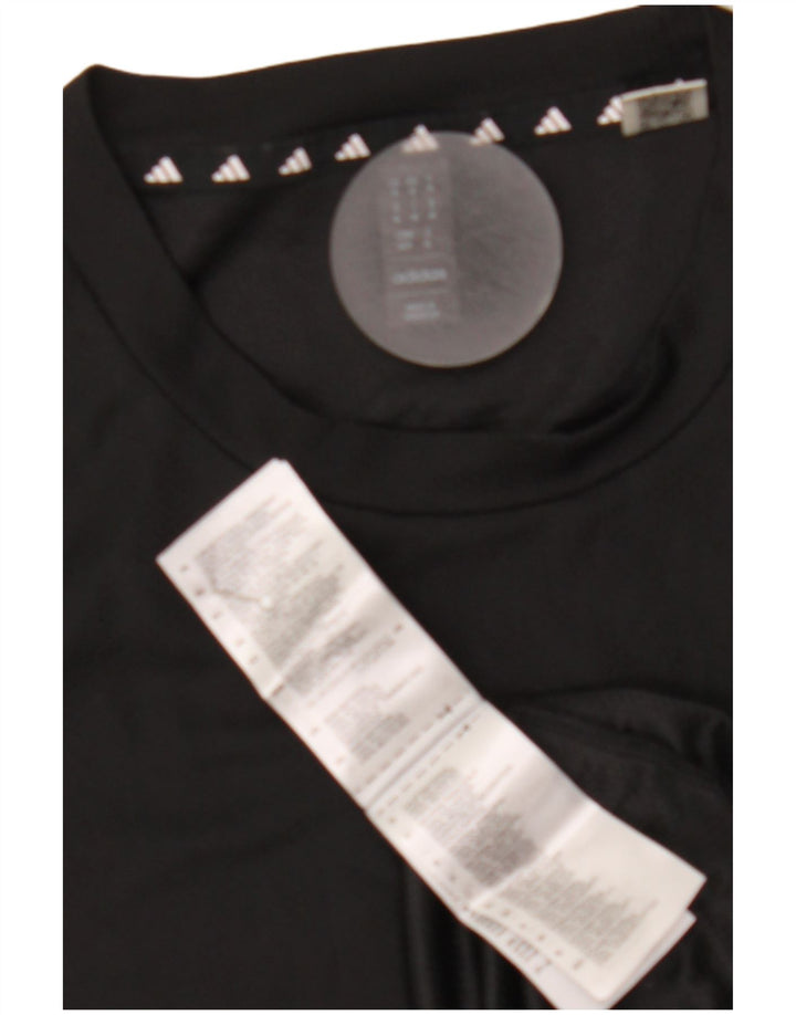 Мужская футболка Adidas Top Medium Black из полиэстера, спортивная