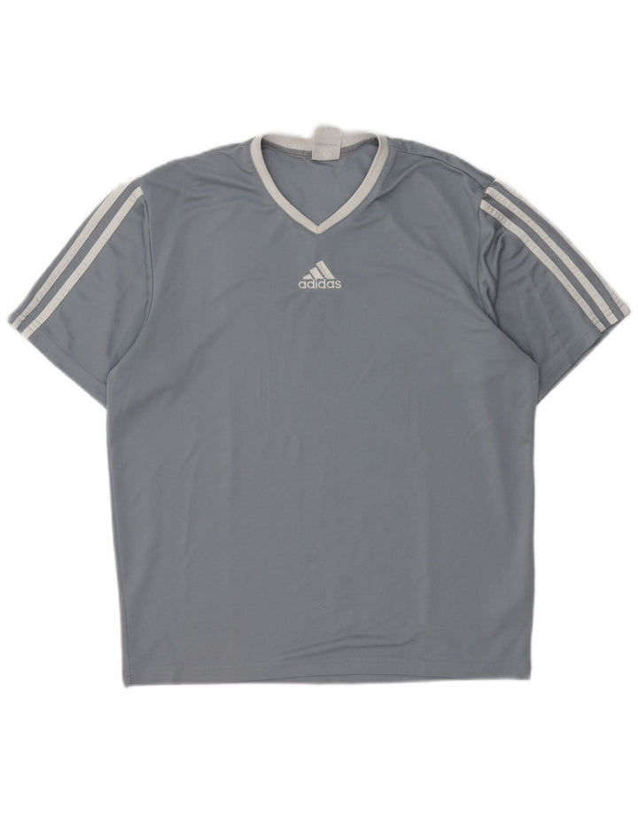 Мужская футболка Adidas Climalite, маленький серый полиэстер