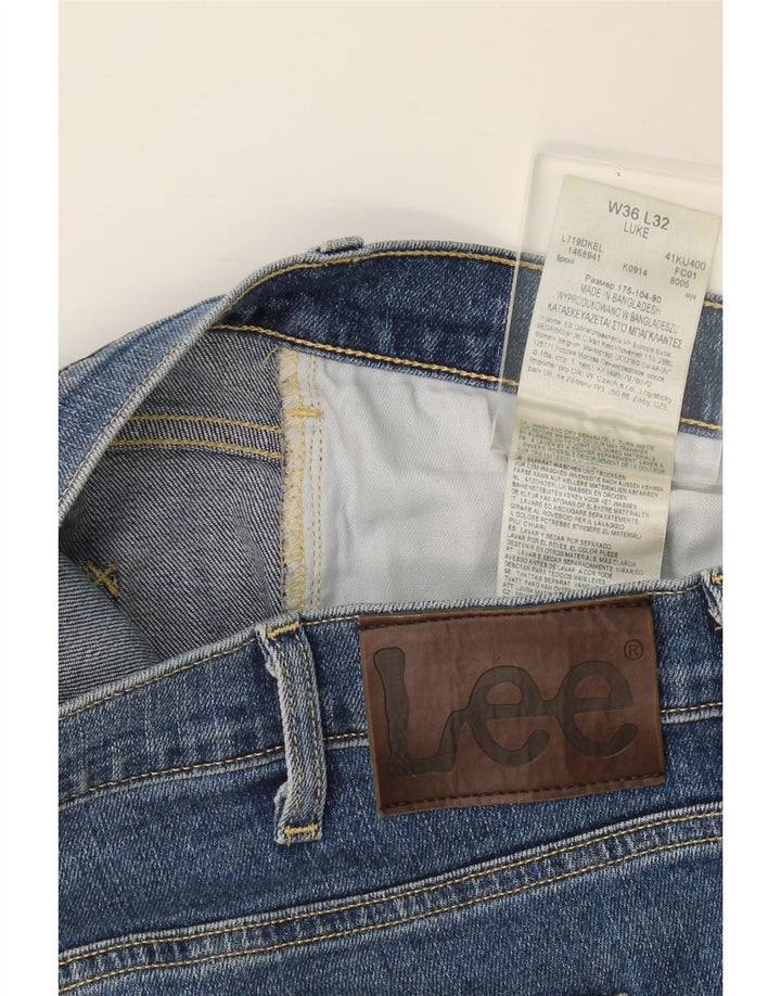 Мужские джинсы Lee Luke Slim W36 L32, синий хлопок