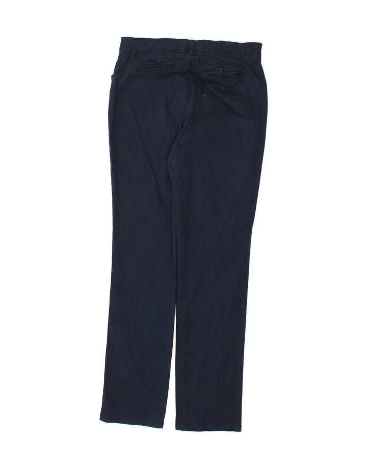LEE Womens Mid Rise Casual Trousers US 8 Medium W30 L32 Navy Blue Vintage Lee and Second-Hand Lee from Messina Hembry 