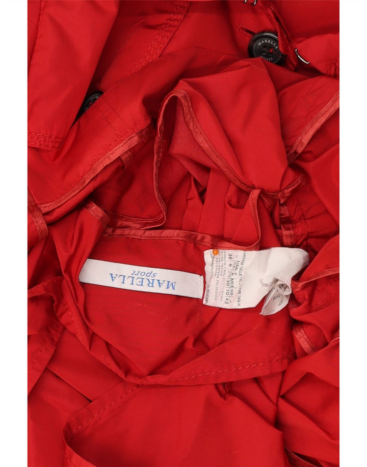 Женский тренч MARELLA UK 10, маленький красный, полиэстер
