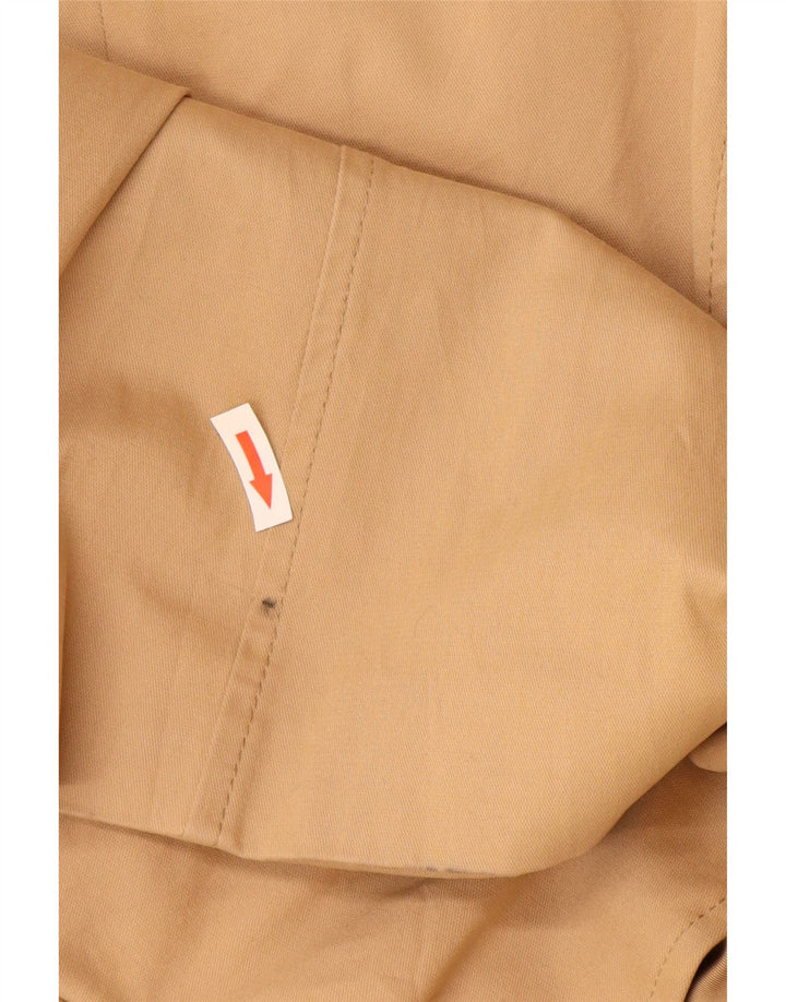 Женский тренч Zara UK 12, средний бежевый, хлопок