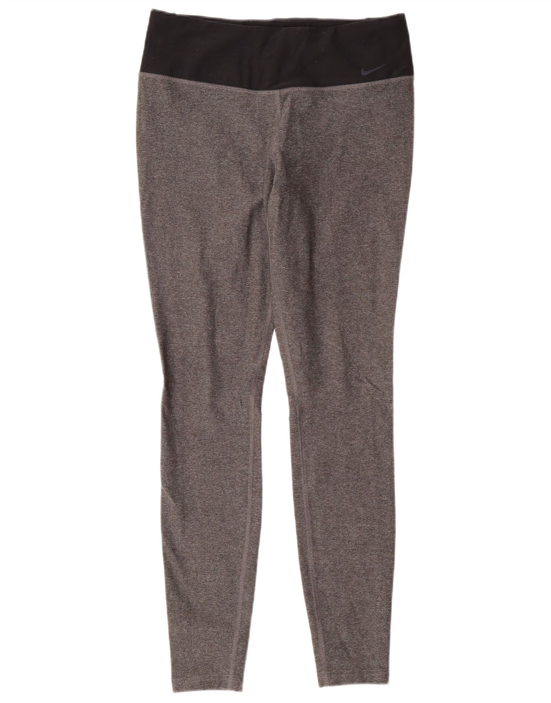 Женские леггинсы NIKE Dri Fit UK 12, средний серый цвет, полиэстер с цветными блоками