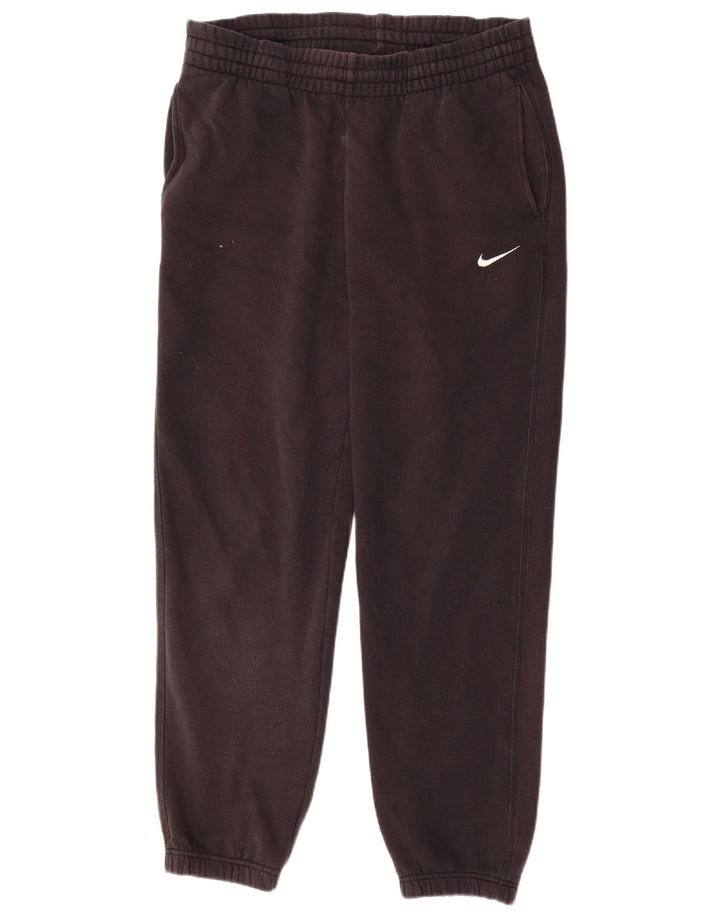 NIKE Mens Tracksuit Trousers Joggers Small Black Cotton