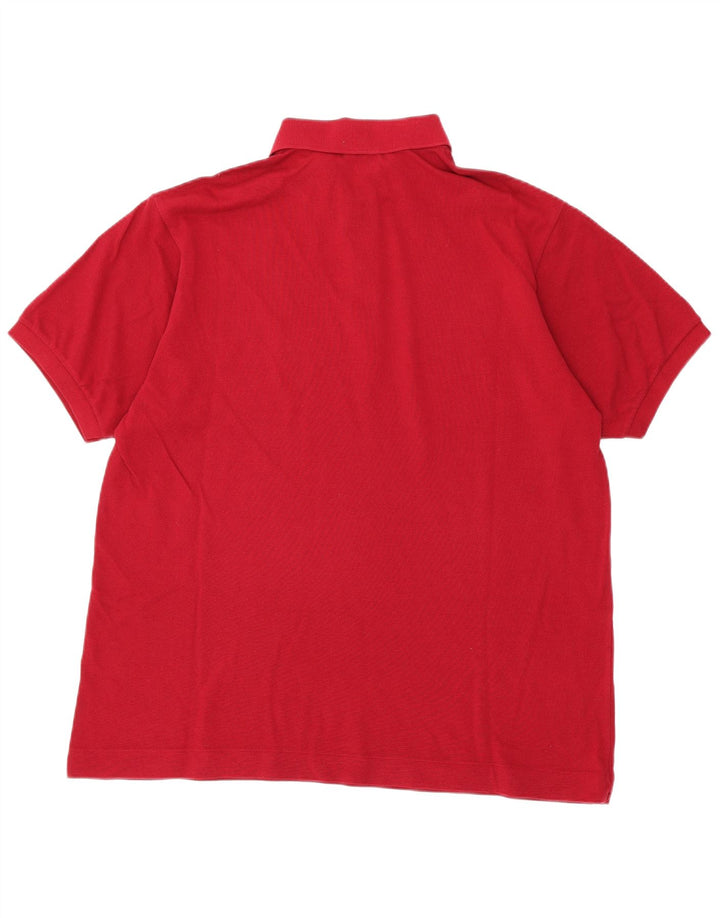 Мужская рубашка-поло LACOSTE, размер 6 XL, красный хлопок