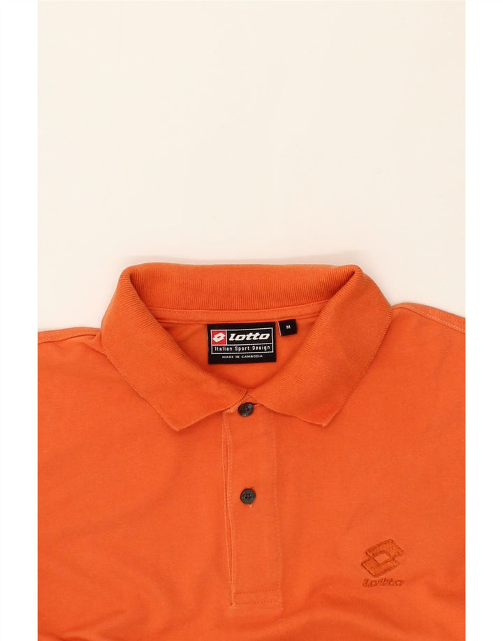 LOTTO Mens Polo Shirt Medium Orange Cotton Vintage Lotto and Second-Hand Lotto from Messina Hembry 