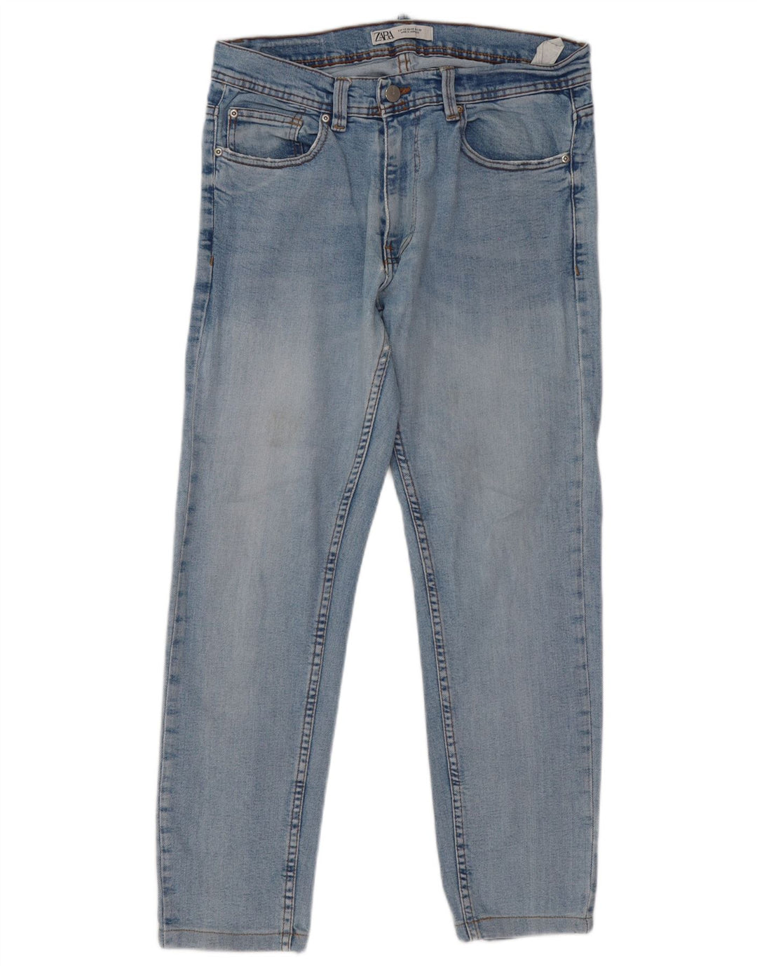Мужские узкие джинсы Zara EU 42, большие W32 L28, синие