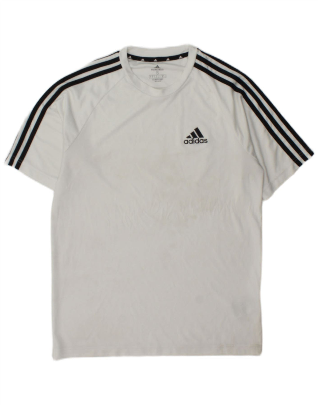 Мужская футболка Adidas Aeroready, маленький белый полиэстер с цветными блоками