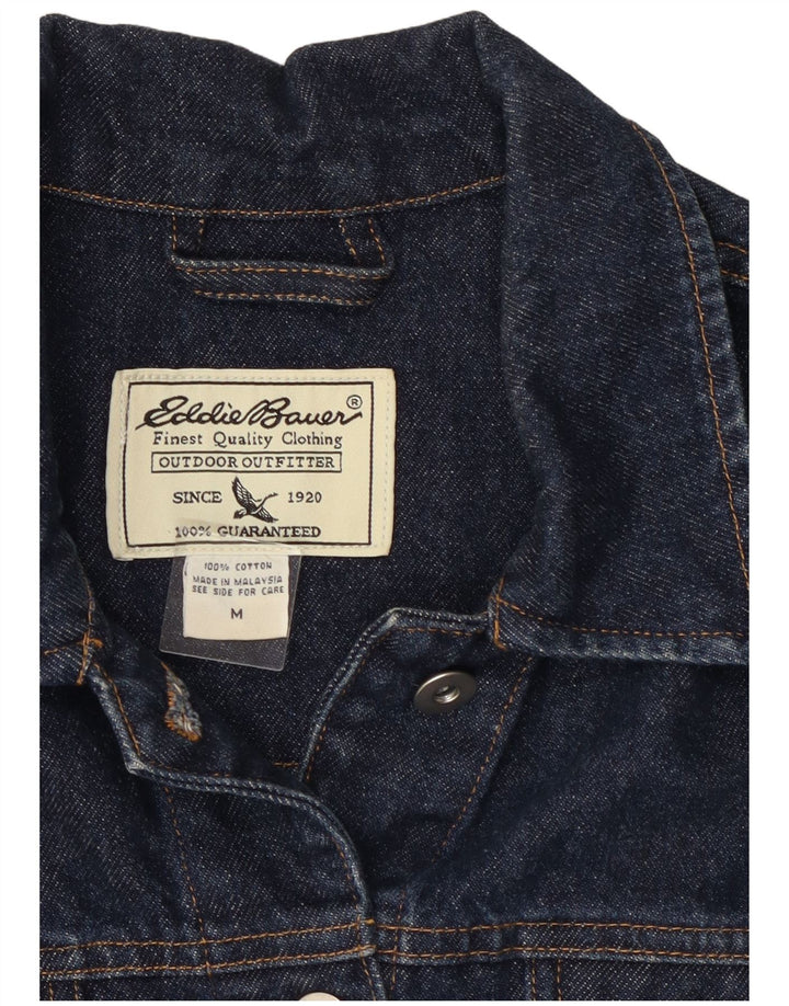Женская джинсовая куртка Eddie Bauer UK 14, средний темно-синий хлопок