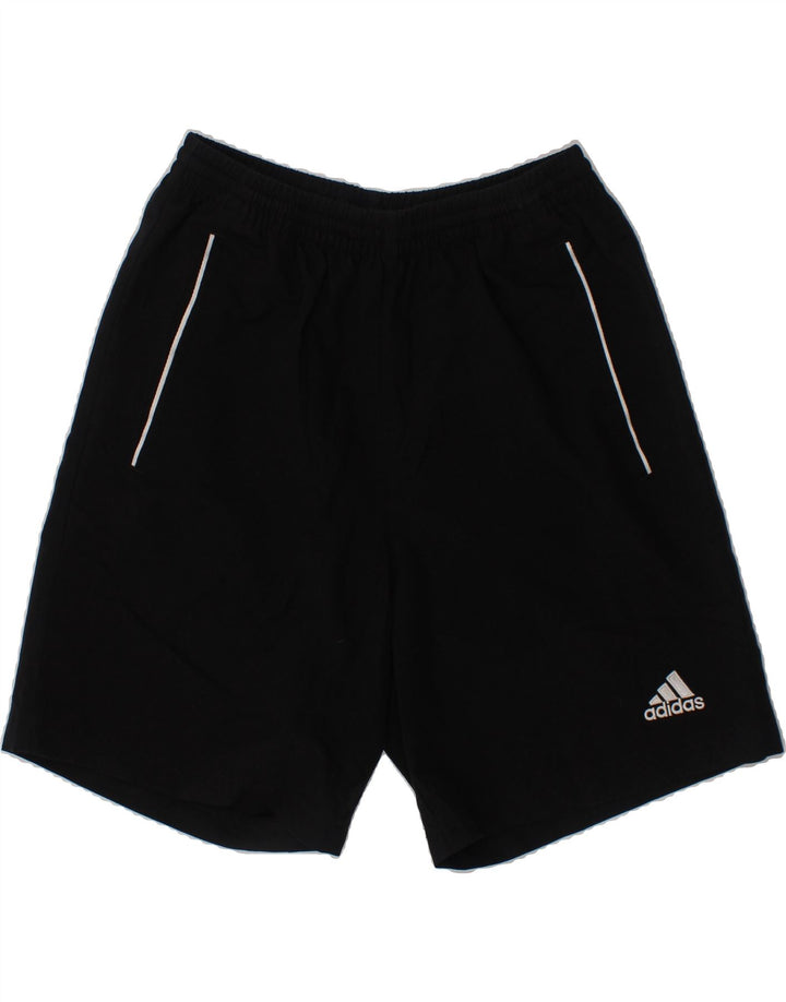 ADIDAS Boys Sport Shorts 11-12 Years  Black Polyester Vintage Adidas and Second-Hand Adidas from Messina Hembry 